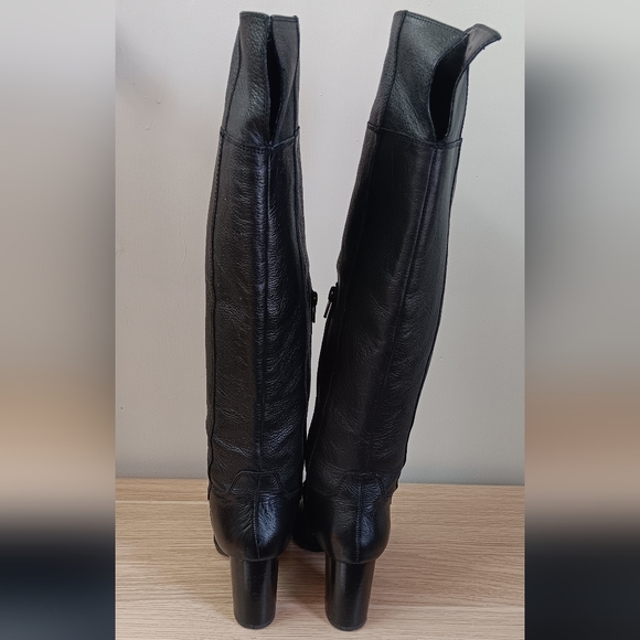 Nine West Vengeance Over Knee Boots Black 7 - Picture 4 of 8